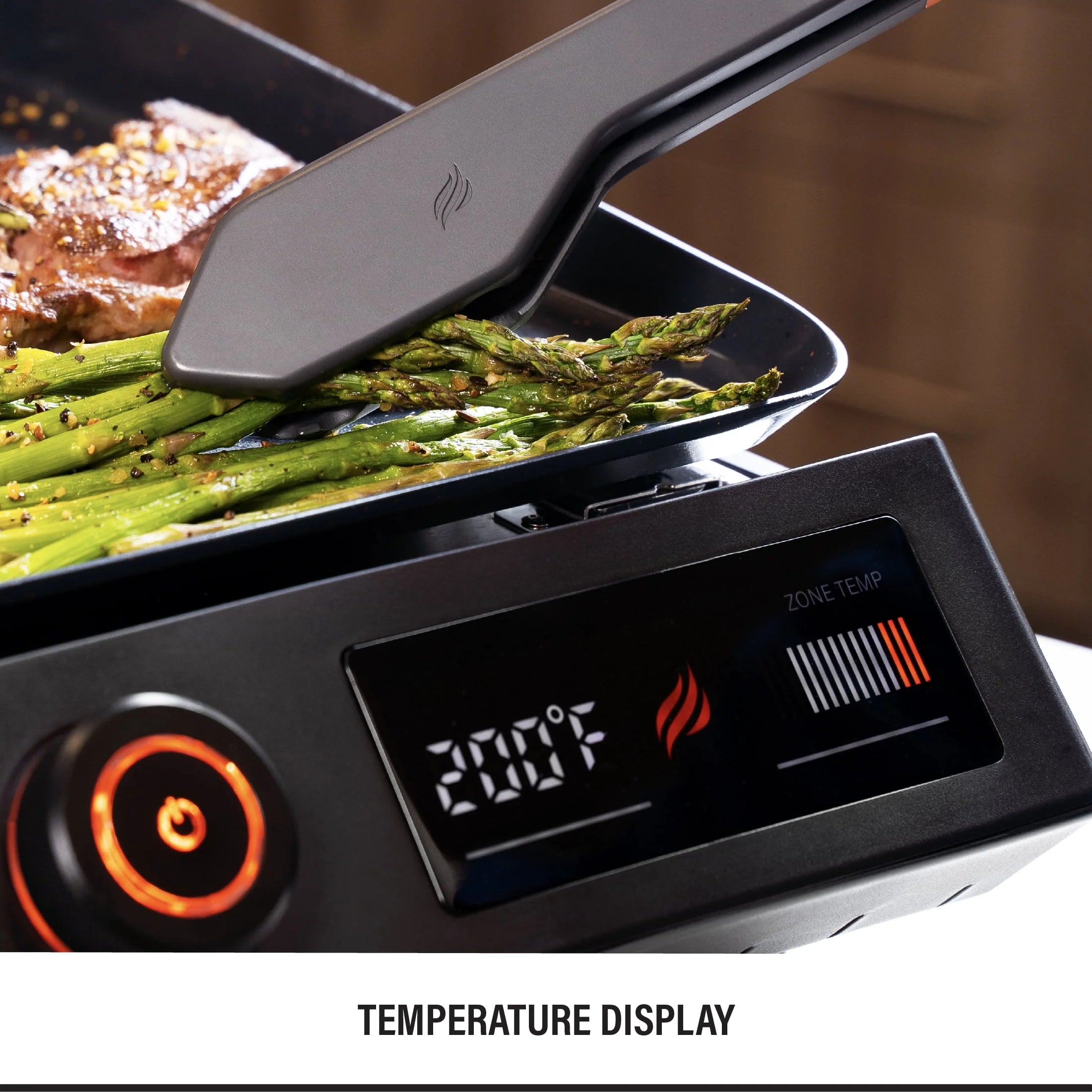 17 Electric Tabletop Griddle with Hood I26719