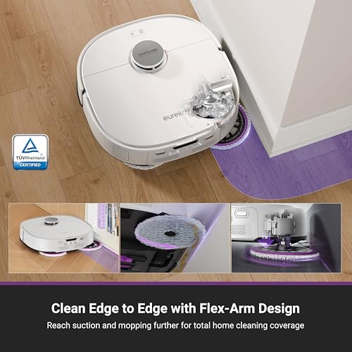 Black Robot Vacuum and Mop with Self Emptying Base G50241