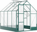 6' x 8' x 7' Walk-in Polycarbonate Greenhouse S16684