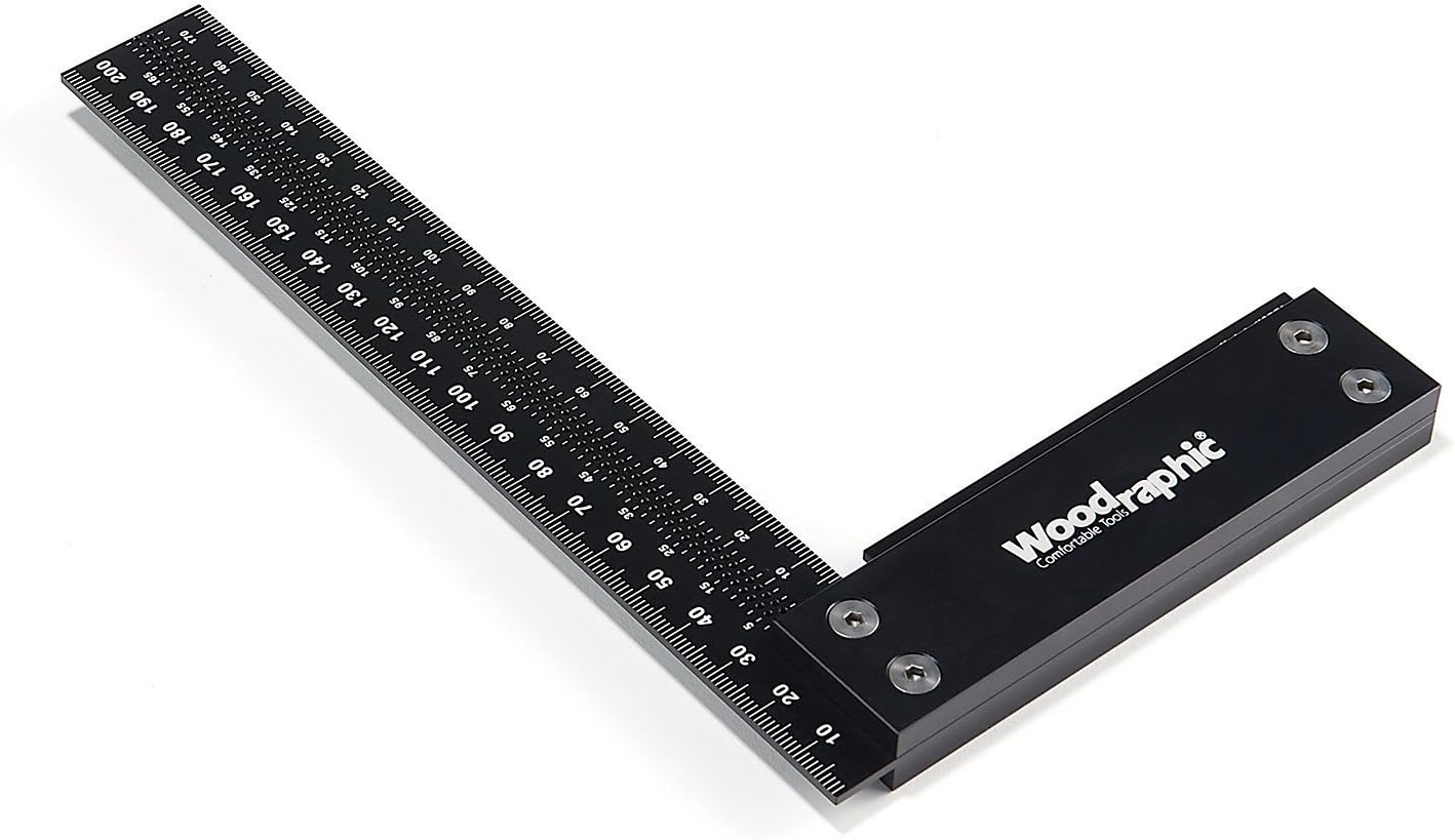 12-inch Aluminum Steel Precision Square Ruler D4787