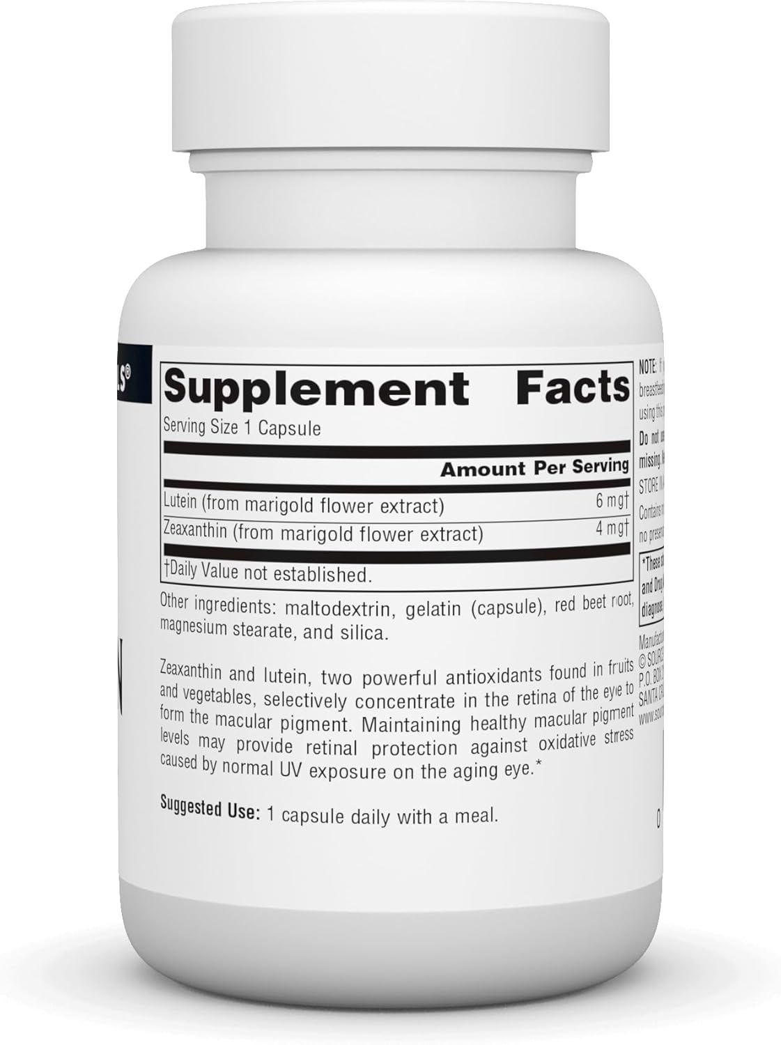 Zeaxanthin with Lutein 10mg 30 capsules A880