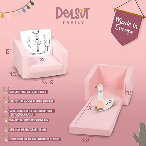 Fold Out Toddler Chair with Removable Cotton Cover L21343