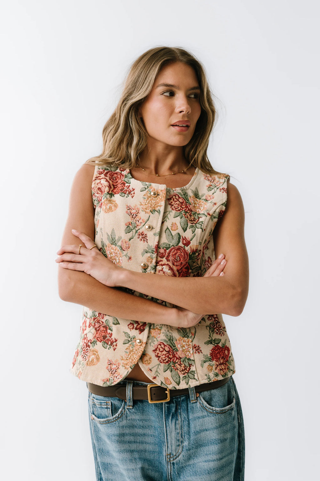 Joanna Floral Vest E301305