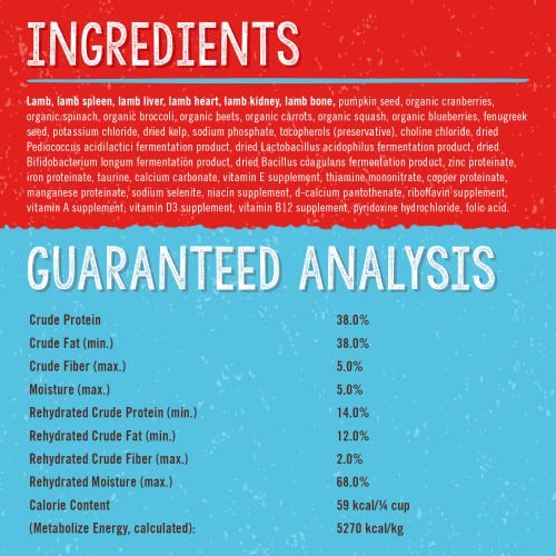 Freeze Dried Raw Super Beef Meal Mixer Dog Food Topper – 3.5 oz Bag D23424