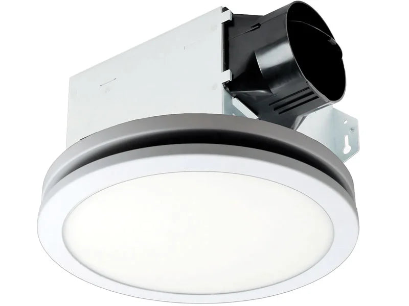 100 CFM Exhaust Bath Fan with Dimmable Edge-Lit LED Light F60592