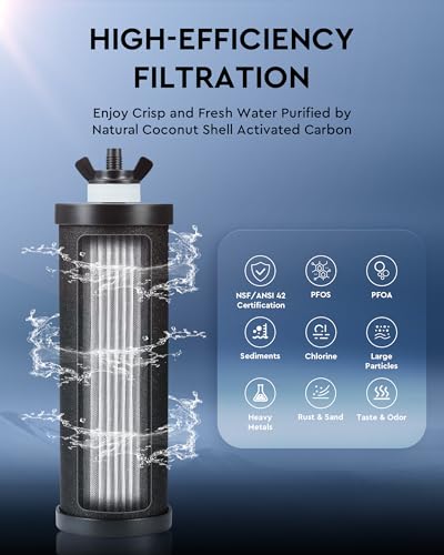 2.25 Gal Stainless Steel Gravity Water Filter System O576048