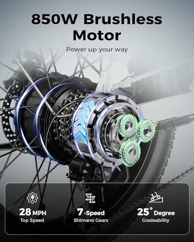 850W 48V 10AH 20" Fat Tire Folding Electric Bike I771115