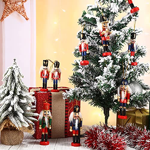 12 Pcs Small Wooden Nutcracker Ornament R60792