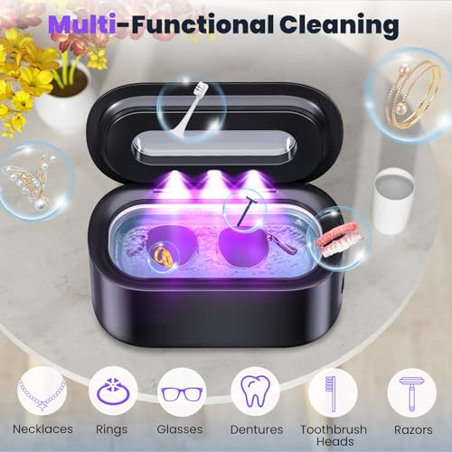 Ultrasonic Jewelry Cleaner, 48Khz 12oz 30W Digital Timer K629