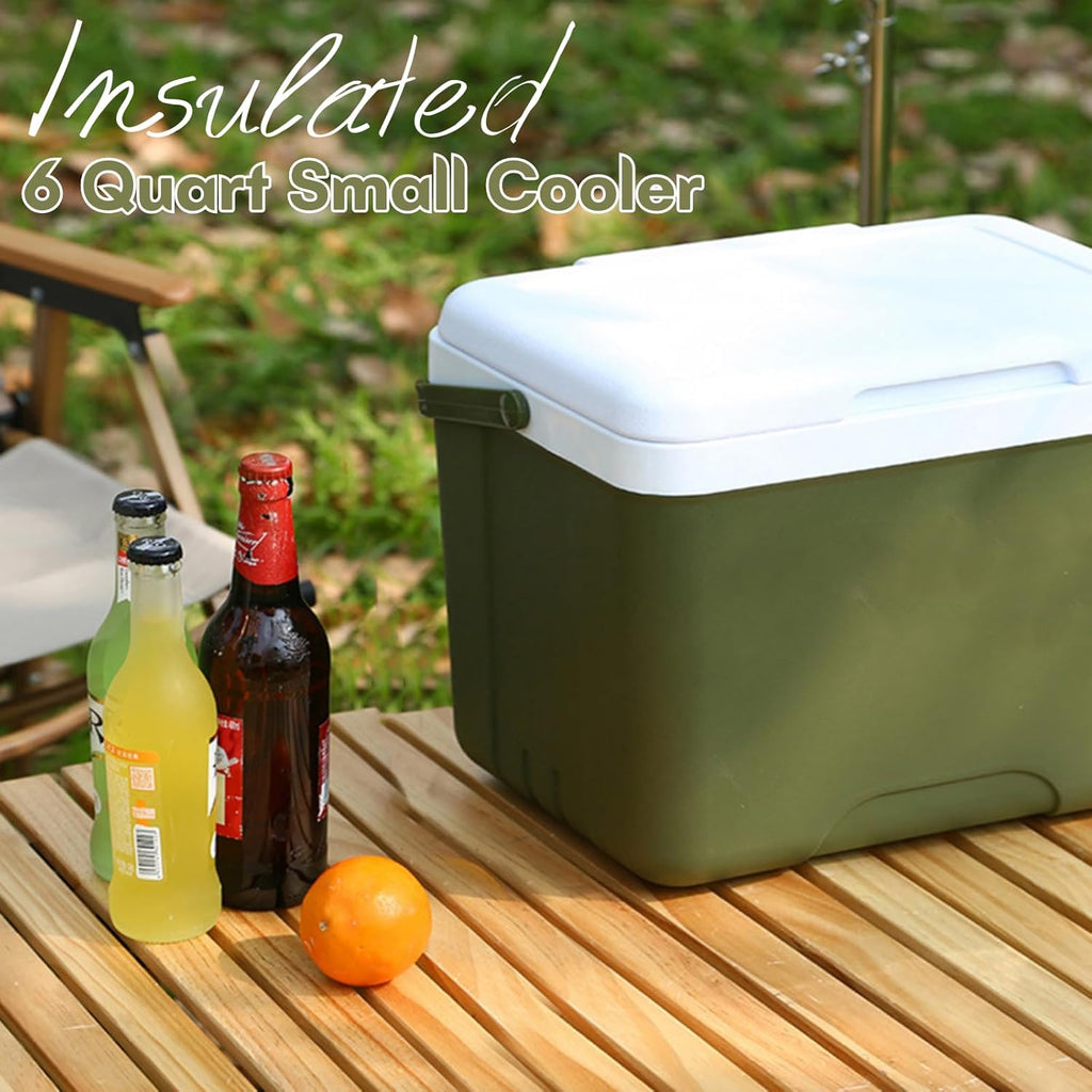 6 Quart Portable Hard Shell Insulated Cooler V828