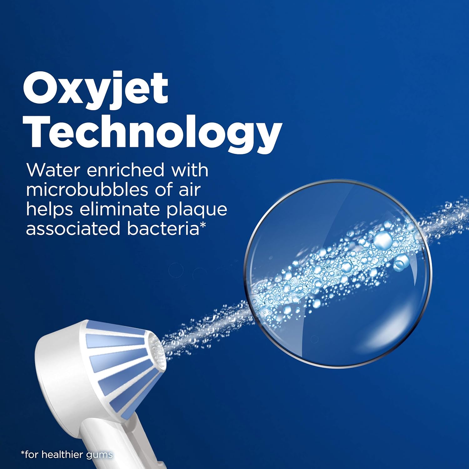 Cordless Portable Oral Irrigator Handle with 3 Nozzles C452