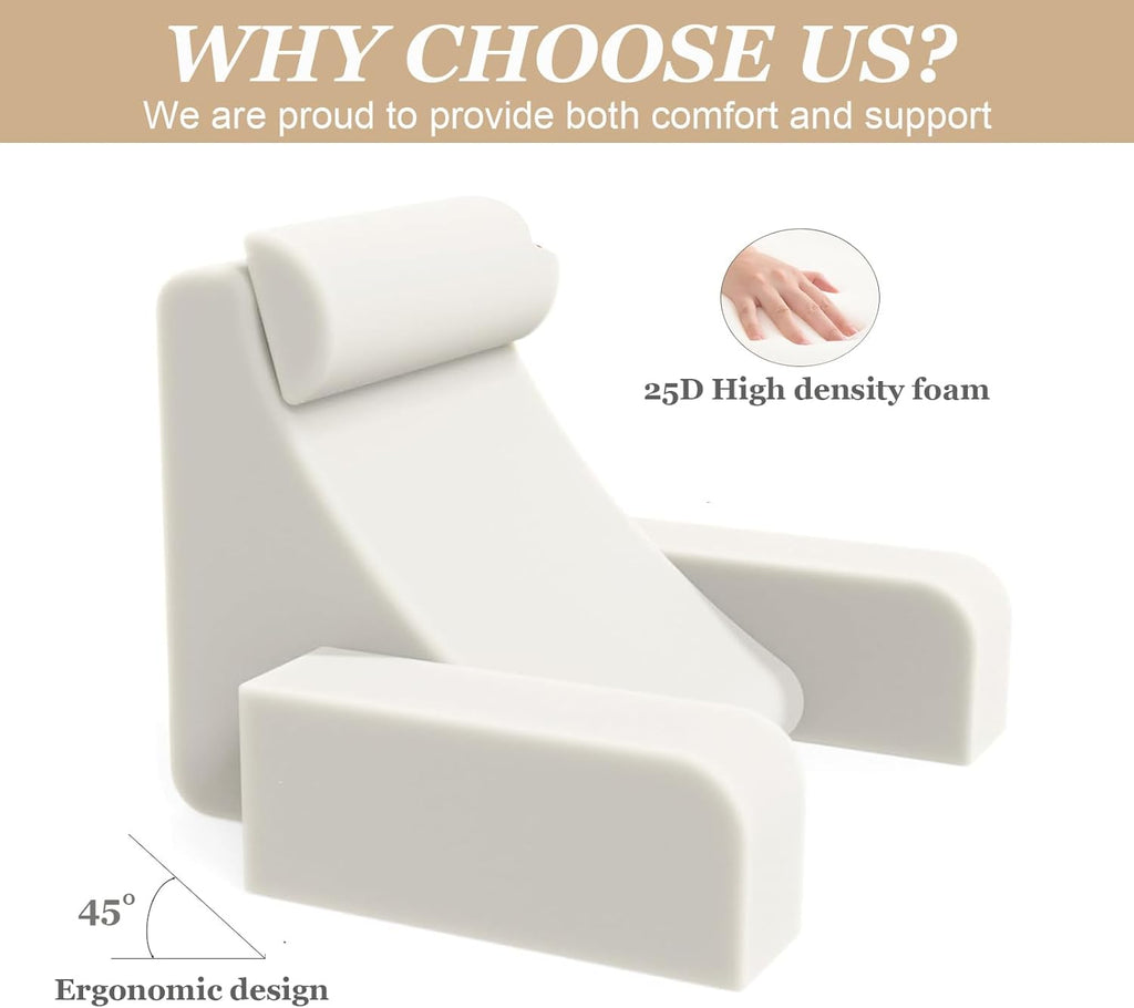 Dark Grey Back Rest Pillow with Arms Rest F630