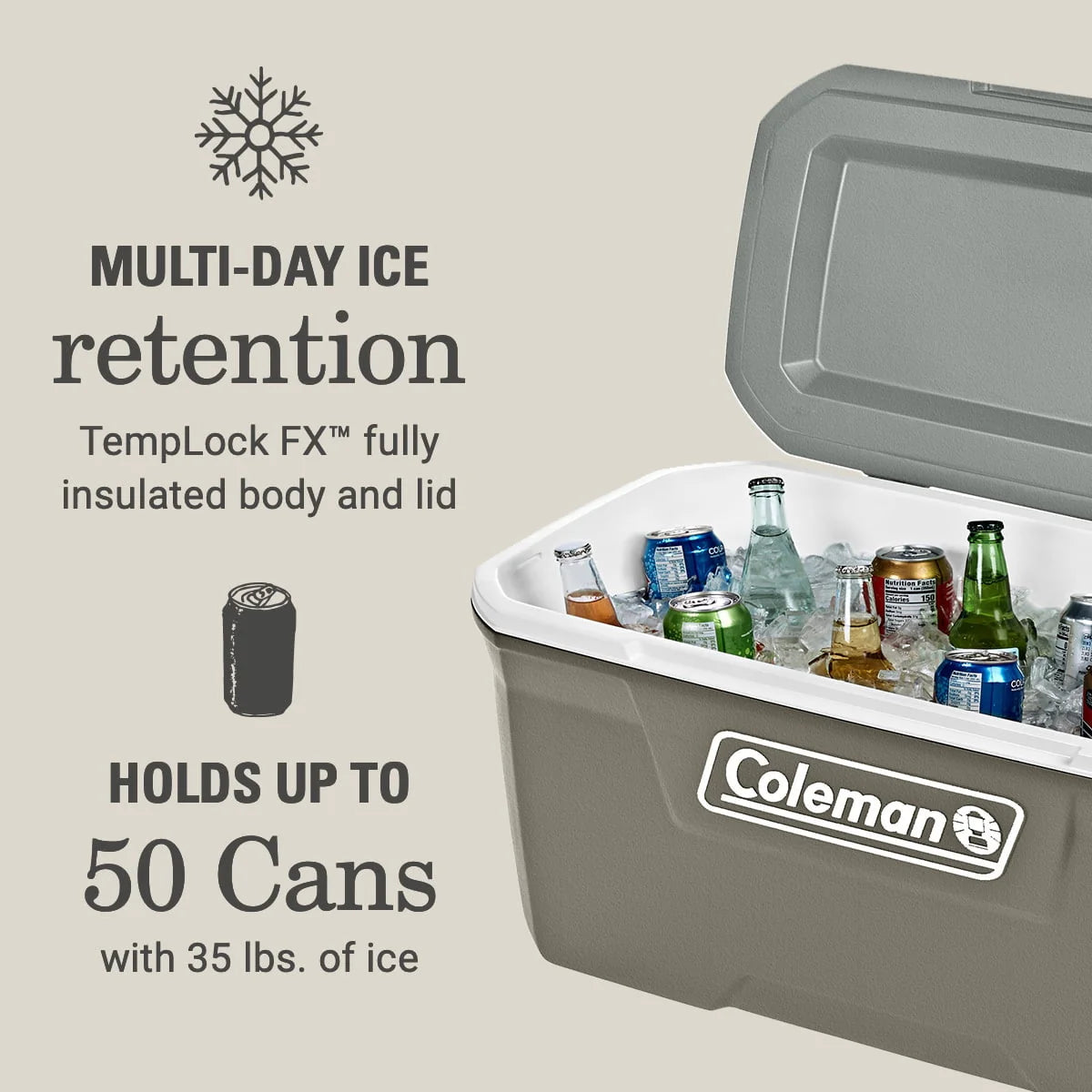 Silver Ash 70QT Hard Chest Cooler A4437
