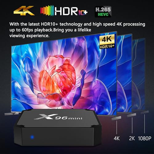 Android TV Box 4k, RAM 1GB ROM 8GB, Dual WiFi O470