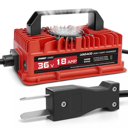 36 Volt 18 AMP Golf Cart Battery Charger with D Style Plug L894650