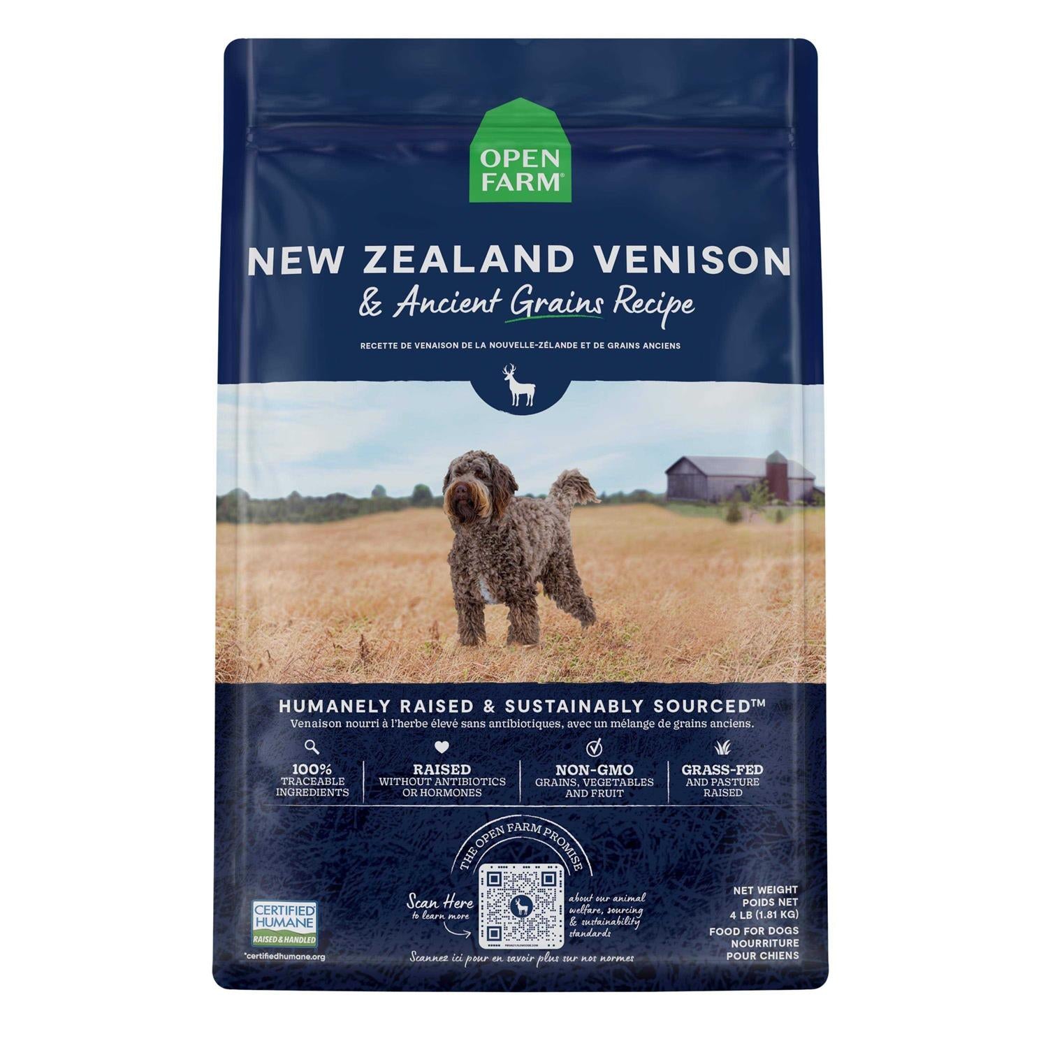 New Zealand Venison Ancient Grains Dry Dog Food W639435
