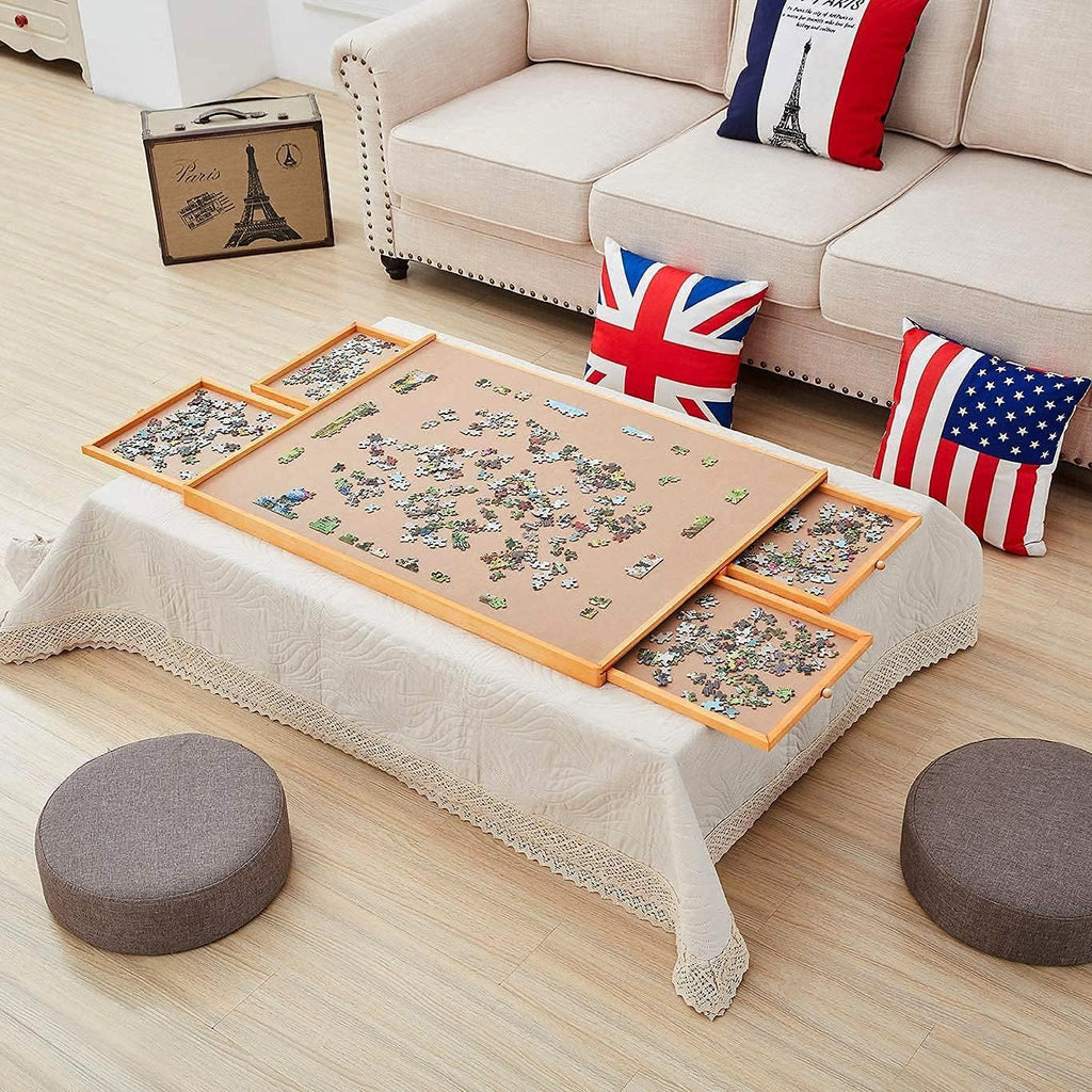 1500 Piece Puzzle Board with 4 Storage Drawers Z448