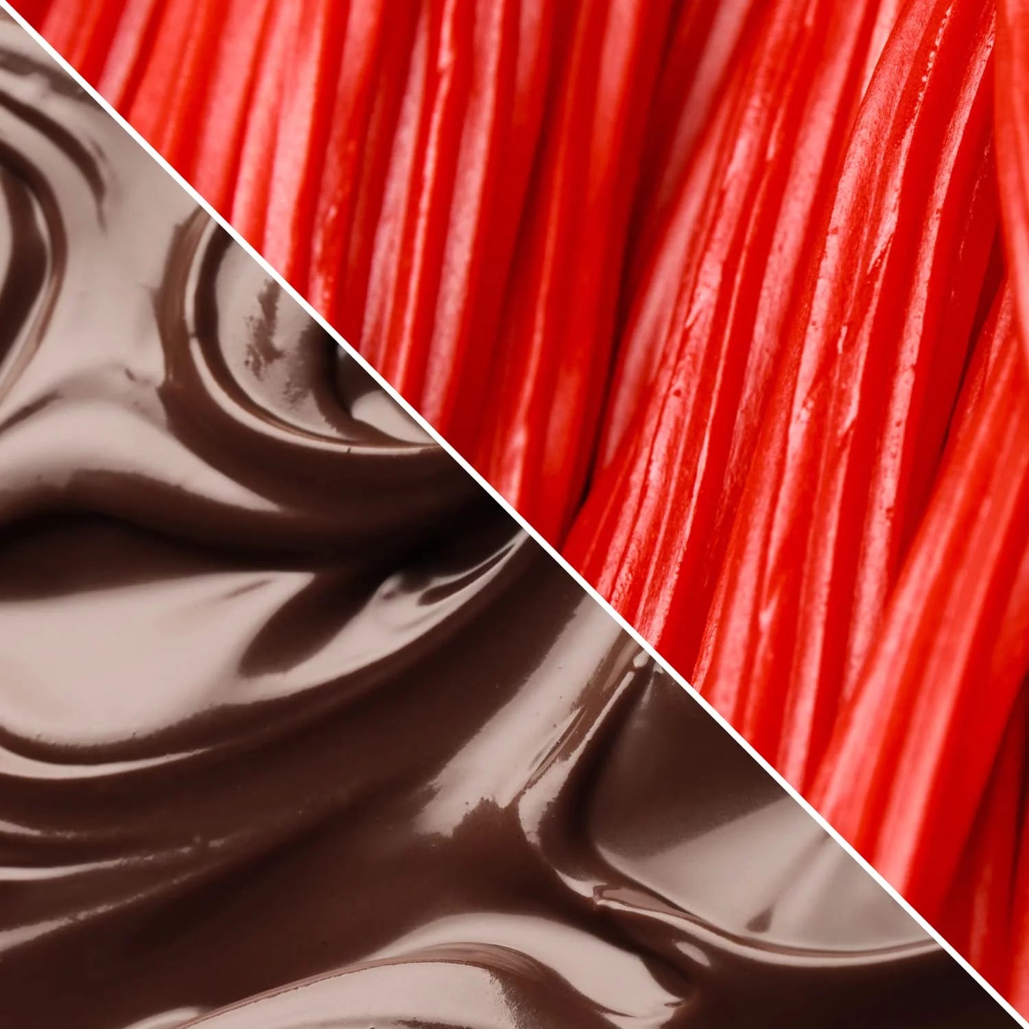 2 Lbs Bag Dark Chocolate Coated Strawberry Licorice Bits R2400