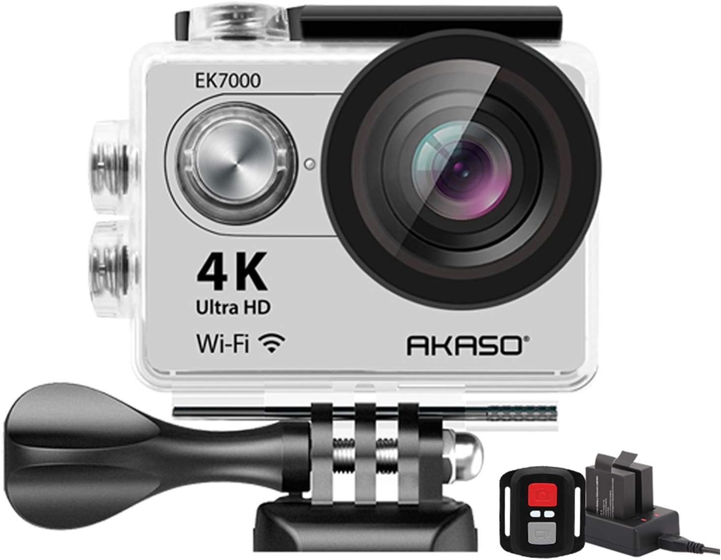 4K30FPS Action Camera 170 Degree Wide Angle 98FT Waterproof Camera K929325