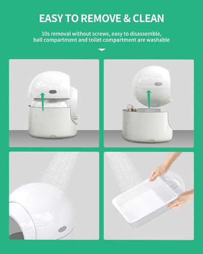 Self-Cleaning Automatic Cat Litter Box, 85L, White&Grey N2431