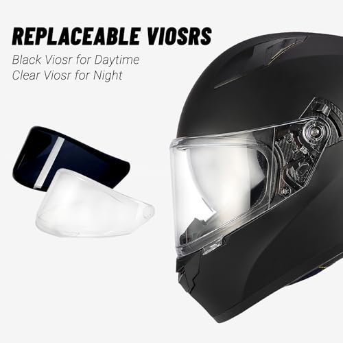 DOT Approved Lightweight Motorcycle Helmet with Visor B3392
