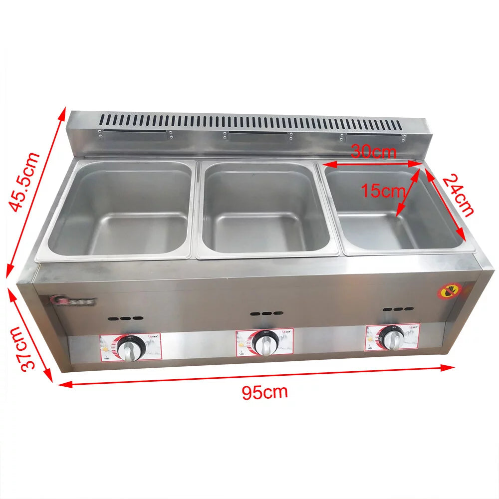 Commercial Propane Deep Fryer Countertop 18L Gas Fryer E863164