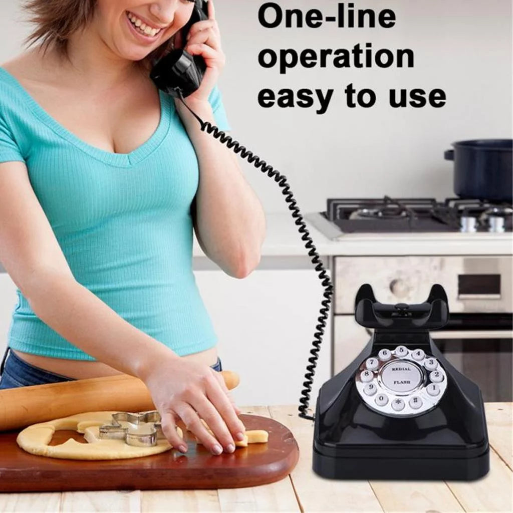 Corded Desk Telephone with Button Dialing O3478