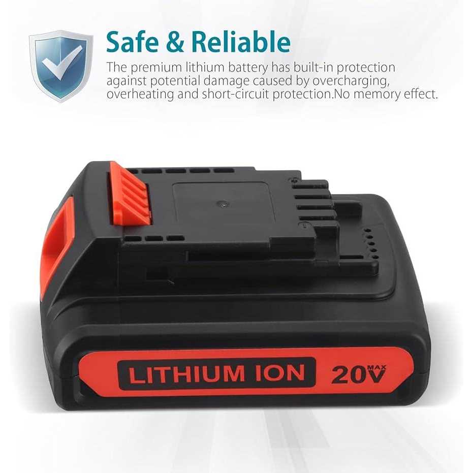 2 Packs 20V Replacement Battery and Charger for 20V Max 3.0Ah Cordless Power Tools L22854