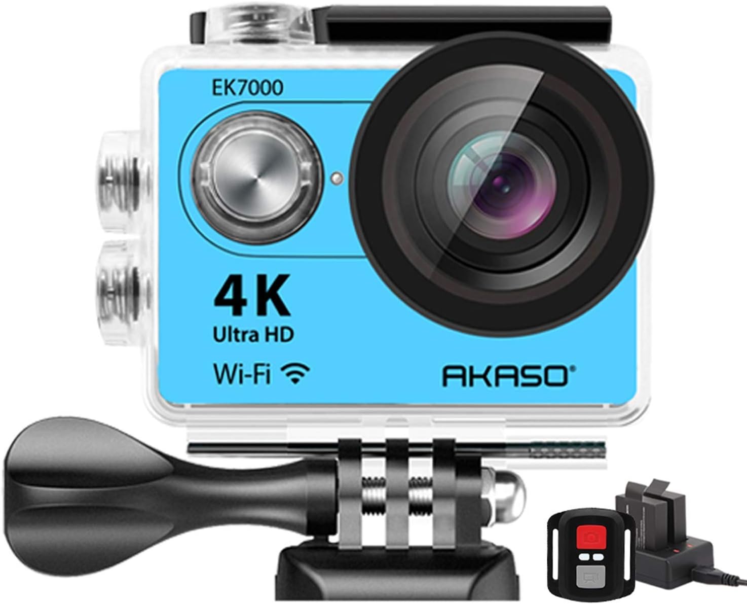 4K30FPS Action Camera 170 Degree Wide Angle 98FT Waterproof Camera K929325