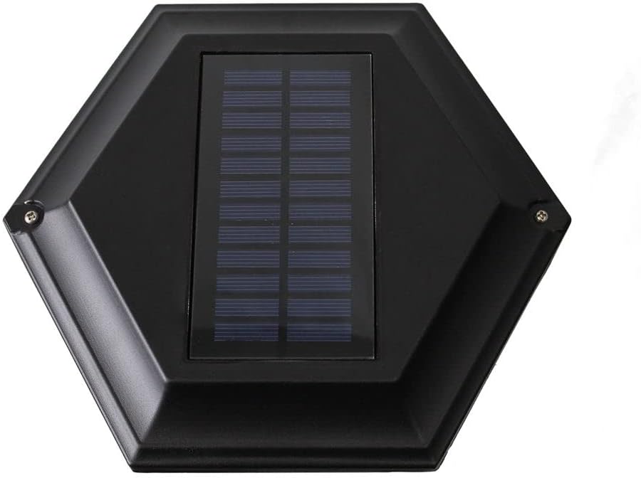 Black Solar Lamp Post with Planter Y374