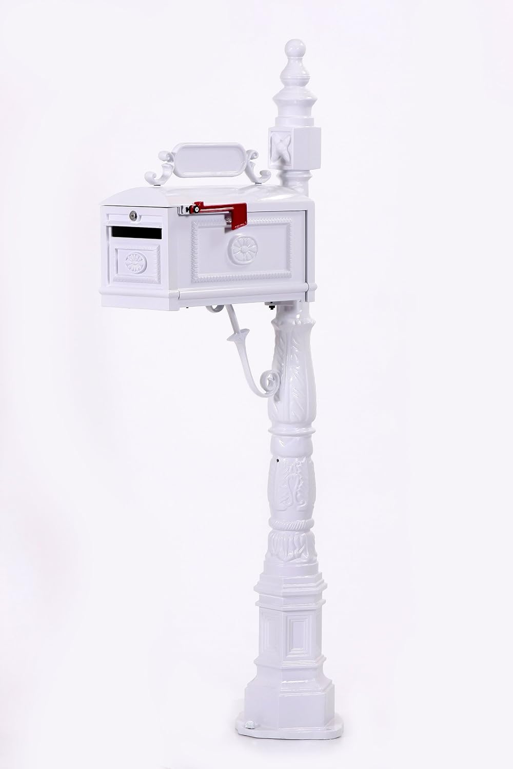 White Cast Aluminum Mailbox V860939