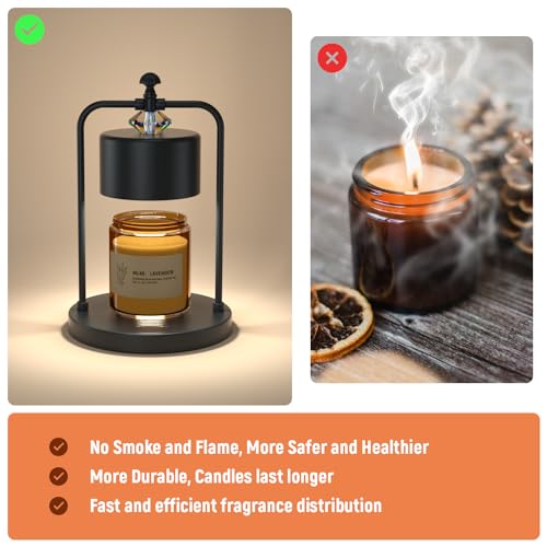 Bronze Electric Candle Warmer Lamp with Timer A37502