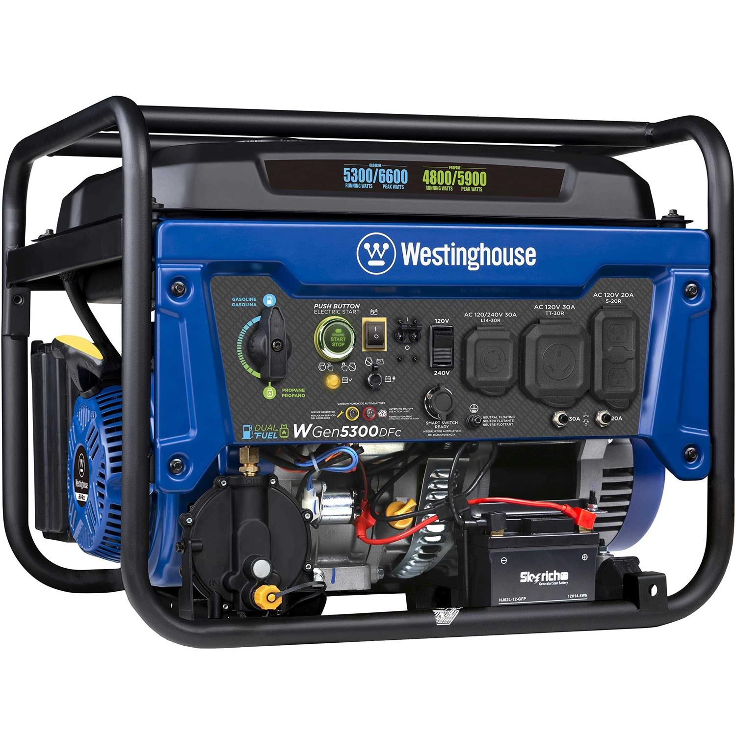 6600 Watt Dual Fuel Portable Generator Y95961