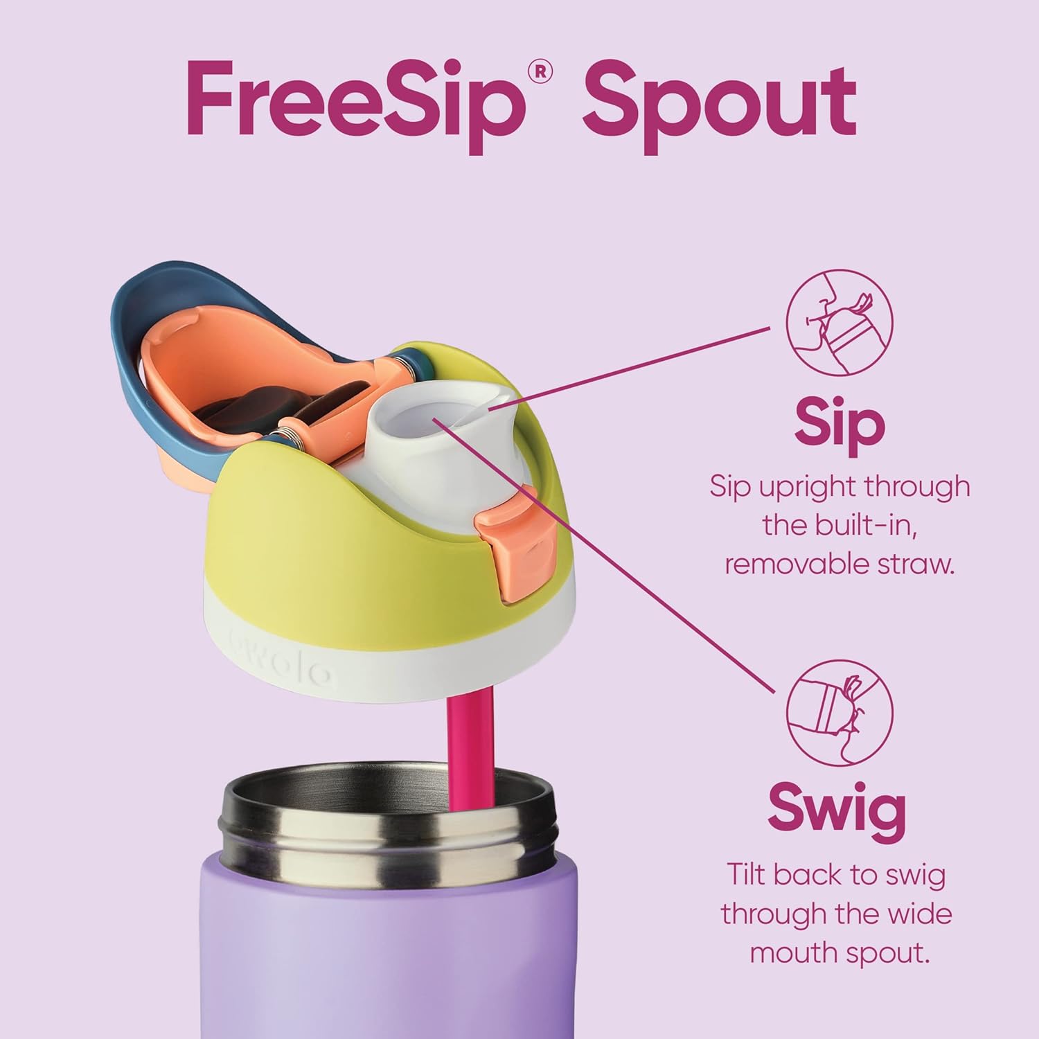 24-Ounce Insulated Stainless Steel Water Bottle P438277