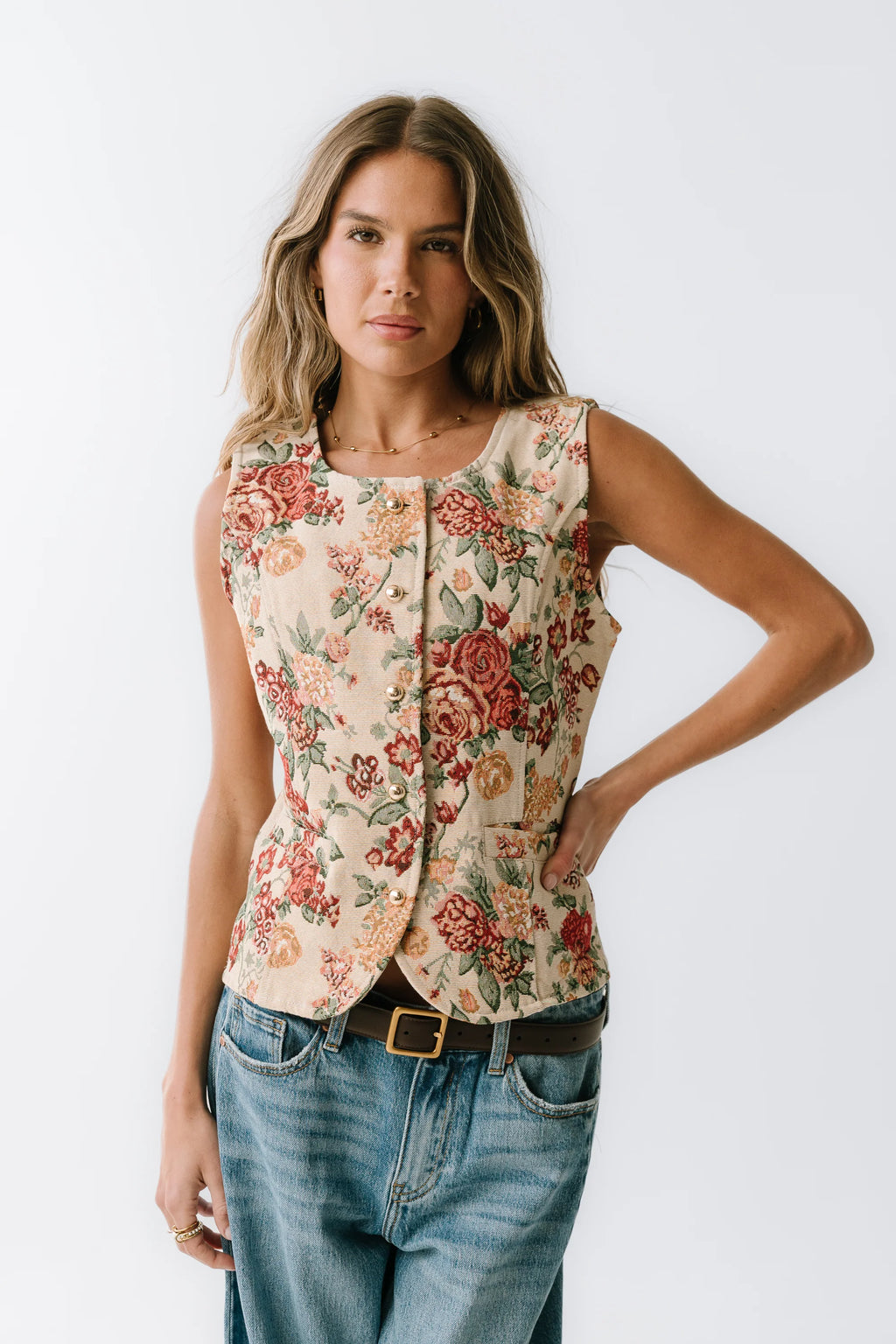 Joanna Floral Vest E301305