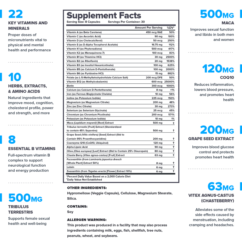 30 Servings Multivitamin Supplement for Women X882