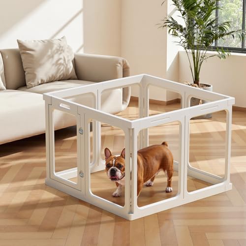 White 24" H Plastic Dog Playpen K2136