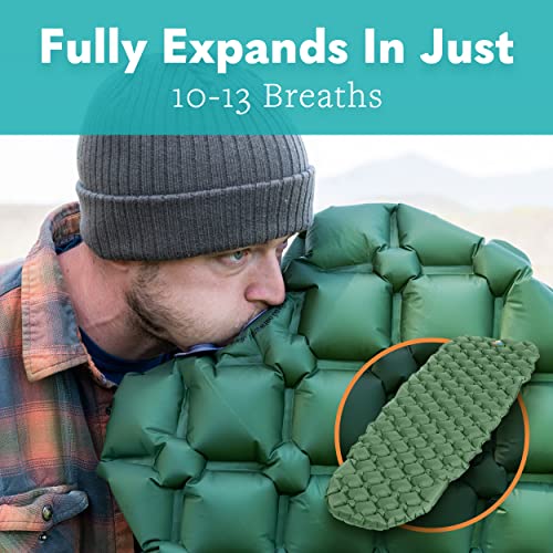 Ultralight Inflatable Sleeping Pad Blue 1pk R502