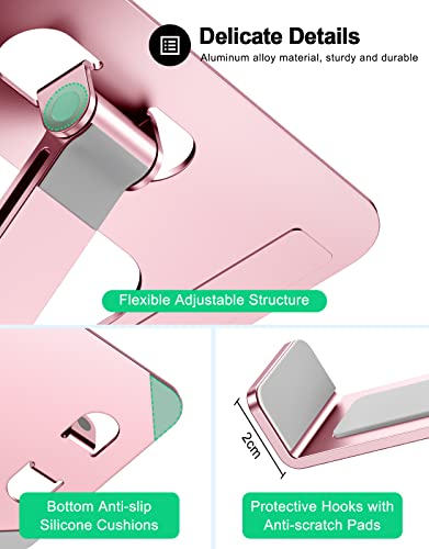 Pink Height Adjustable Aluminum Laptop Stand X637