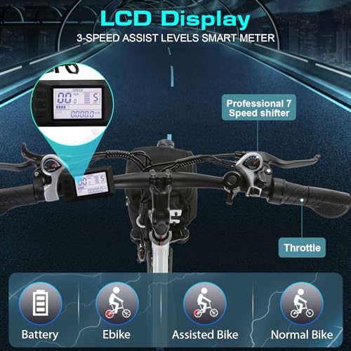 26" 500W Electric Bike with 48V Removable Battery M97464