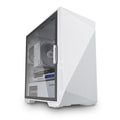 White mATX PC Case with Tempered Glass Side Panel T55369