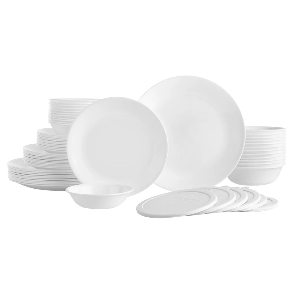 66 Piece White Dinnerware Set L65135