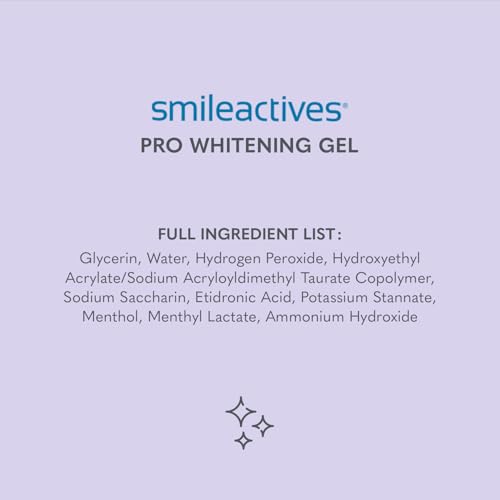 Teeth Whitening Kit with Hydrogen Peroxide, 90 Day Kit G853