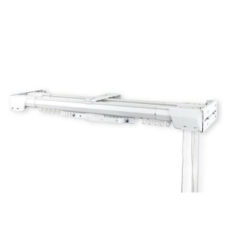White Heavy Duty Double Traverse Rod 84-156x22 L8966