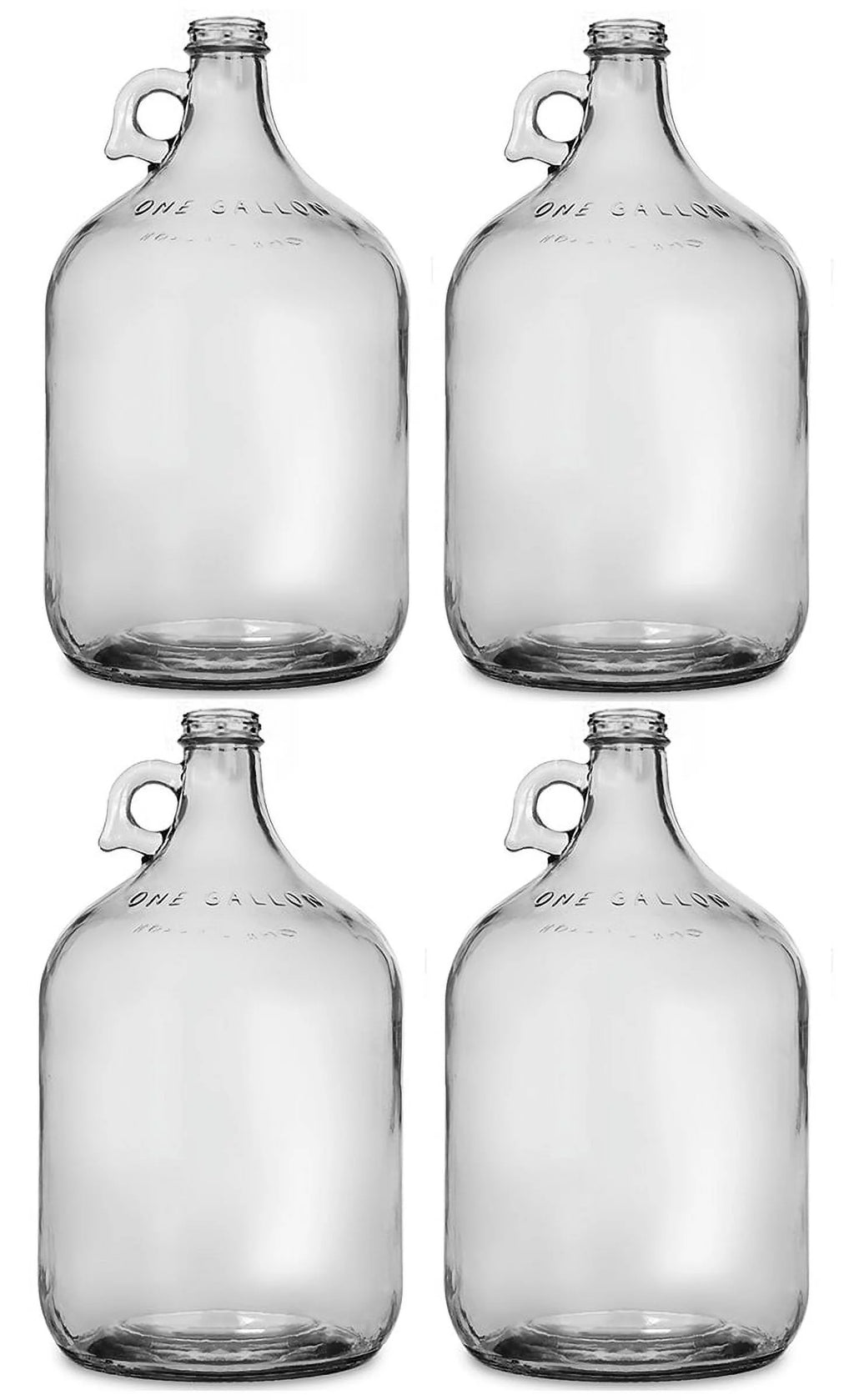 1 gal Glass Water Bottle with Metal Screw Cap (Pack of 4) W790850