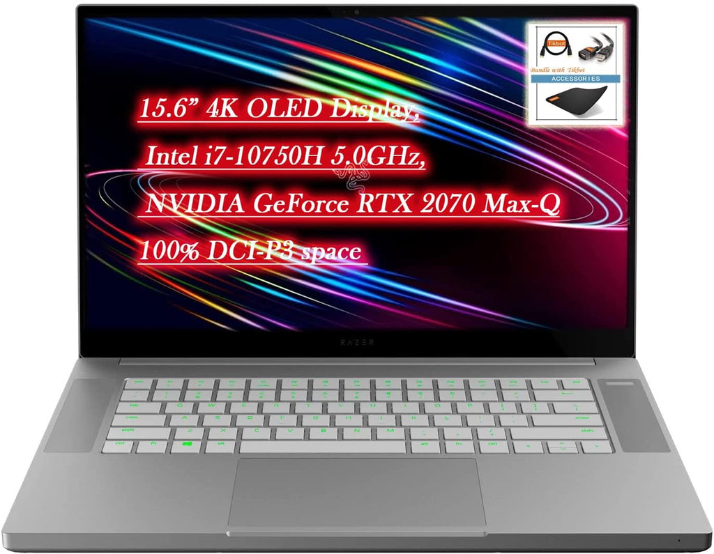 15.6” 4K OLED Display Intel i7-10750H 5.0GHz NVIDIA GeForce RTX 2070 Max-Q 8GB GDDR6 Gaming Laptop X812403