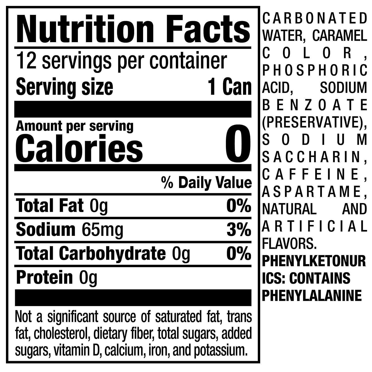 12oz Cans Pack of 18 Soda I81250