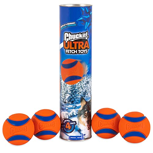 4 Pack Indestructible Rubber Dog Balls N530