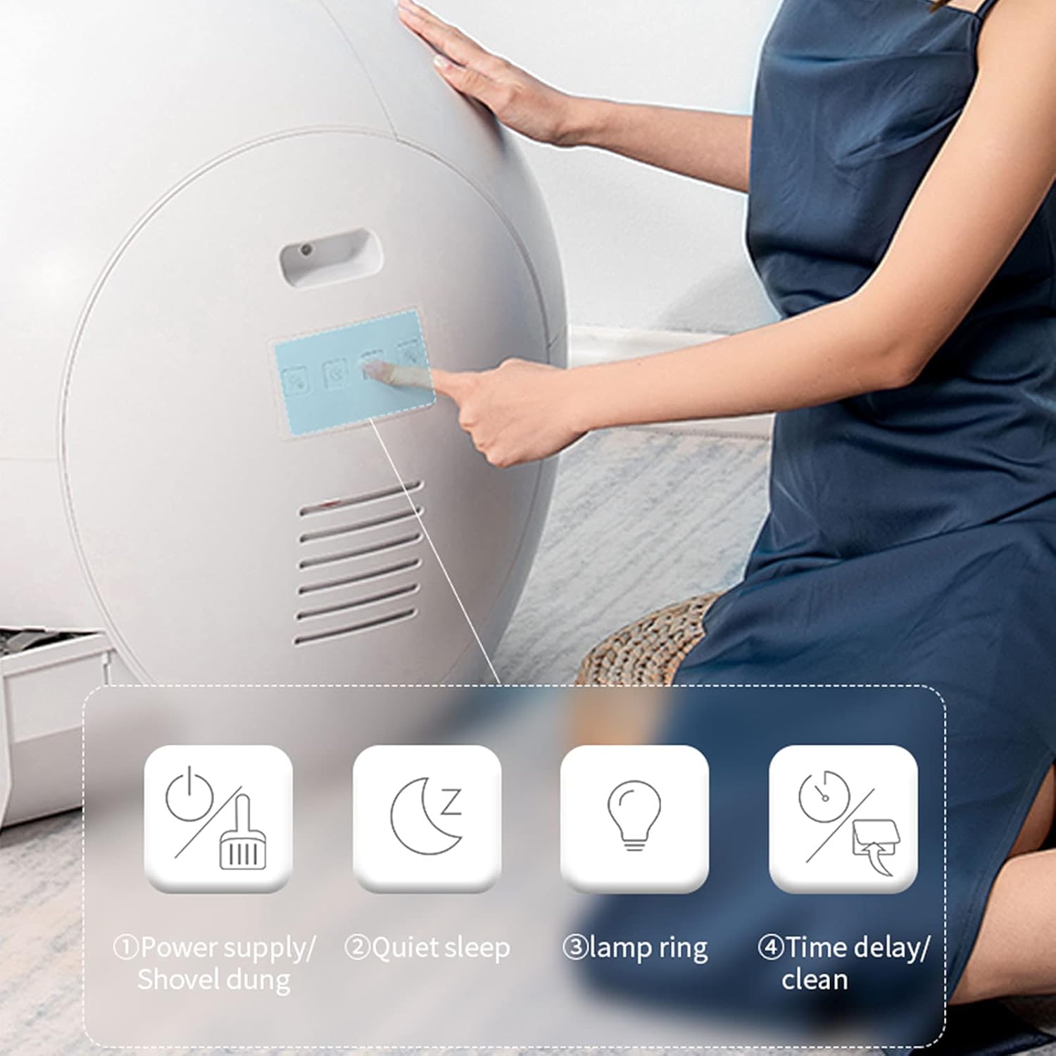 Smart Self-Cleaning Cat Litter Box with APP Control L347