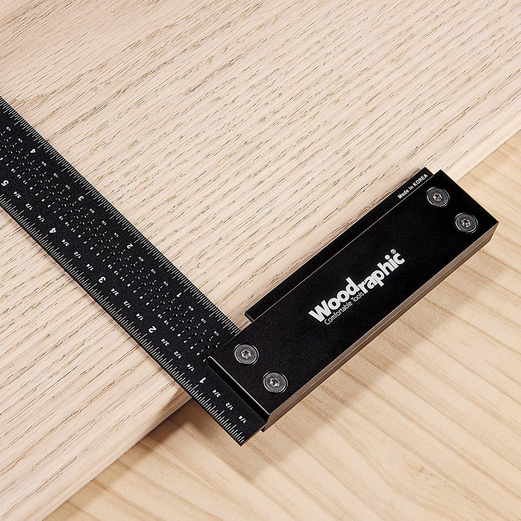 12-inch Aluminum Steel Precision Square Ruler D4787